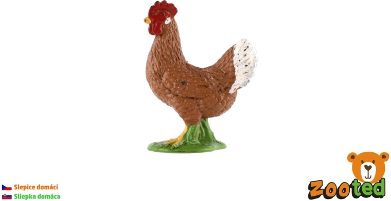 Figurica domače kokoši 4 cm