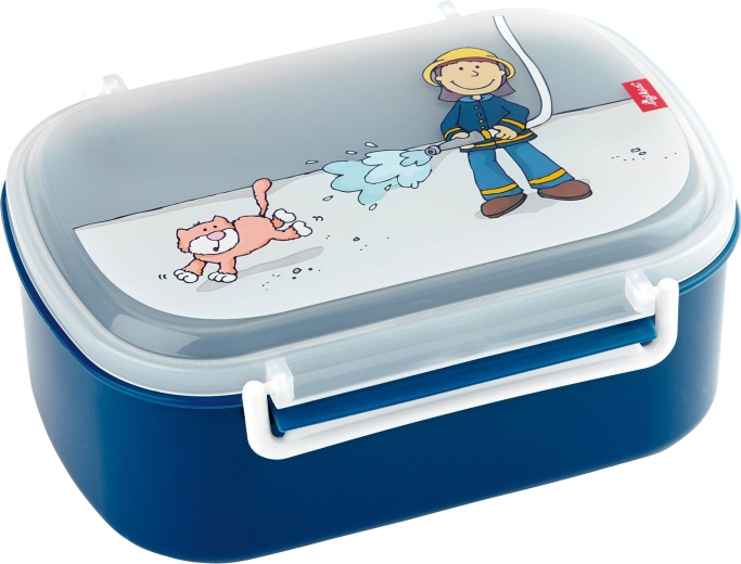 Otroški lunchbox Sigikid gasilec, brez BPA, 17 × 11 × 7 cm