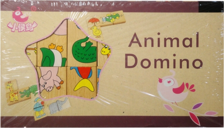 Leseno domino z živalicami
