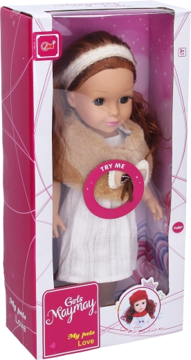 Punčka s košarico 36 cm - 1 kos