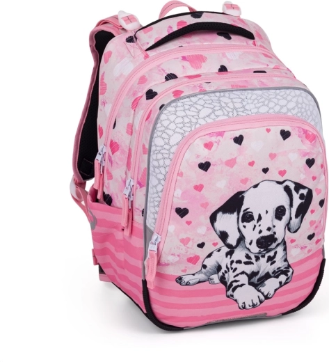 Bagmaster Beta school backpack with a Dalmatian motif