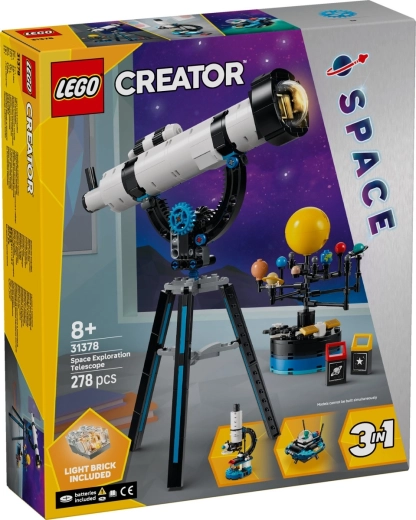 LEGO Creator 3 v 1 teleskop za raziskovanje vesolja