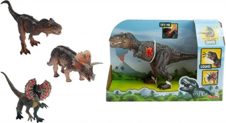 Zvočni dinozaver - T-Rex, Triceratops, Dilophosaurus