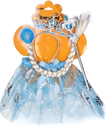 Karnevalni komplet Princesa svetlo modra