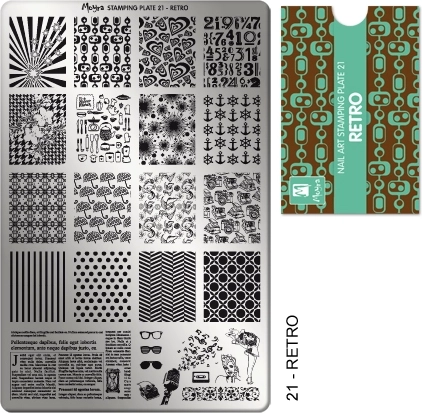 Moyra Retro 21 ploščica za nohte