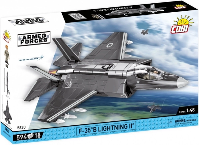 Model bojnega letala F-35B Lightning II iz kock