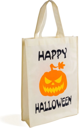 Halloweenska darilna vrečka z bučo Happy Halloween 30 × 40 cm