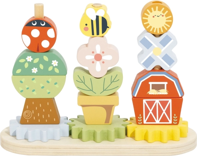 2Kids Toys lesena natikanka z zobniki – podeželje