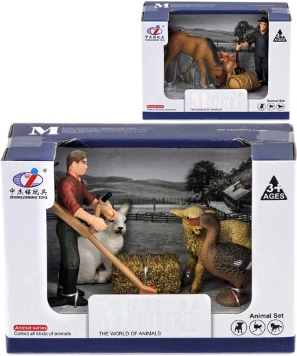 Farm play set with animals and a farmer - 1 piece