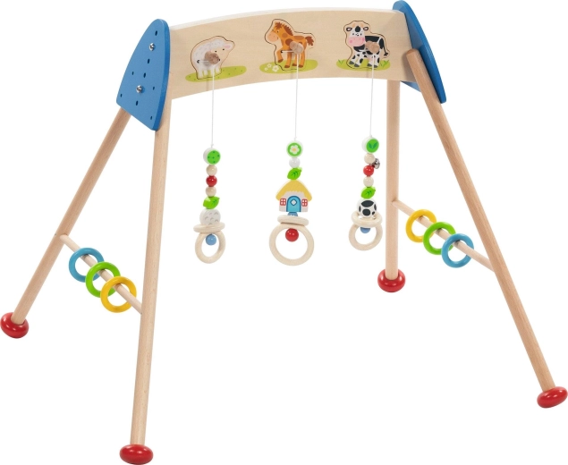 Baby activity gym with farm sounds