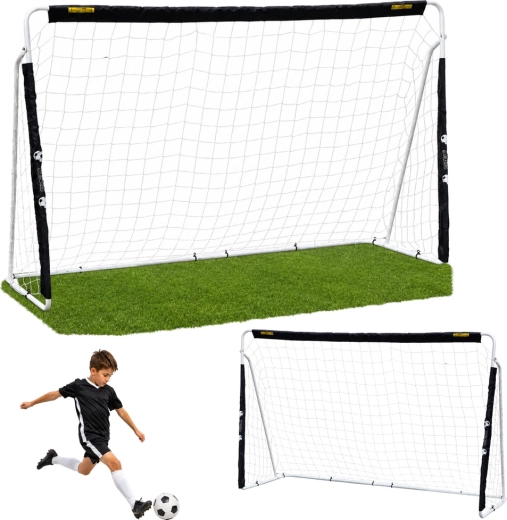 Velik zložljiv nogometni gol 240 × 150 cm