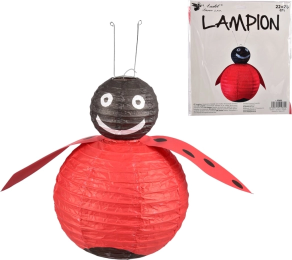 Lampijon Pikapolonica – rdeč papirnat