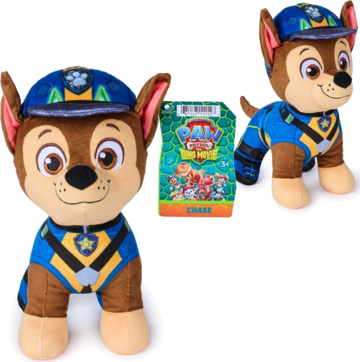 Spin Master Paw Patrol: dino pustolovščina - plišasta igrača Chase 20 cm - 1 kos