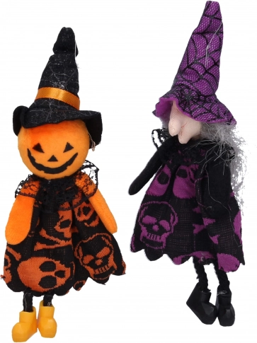 Halloween okrasje čarovnica in strašilo za obešanje