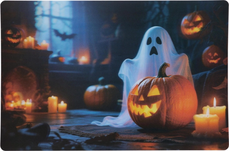 Halloween pogrinjek iz polipropilena 42 × 28 cm, mešanica dekorjev - 1 kos