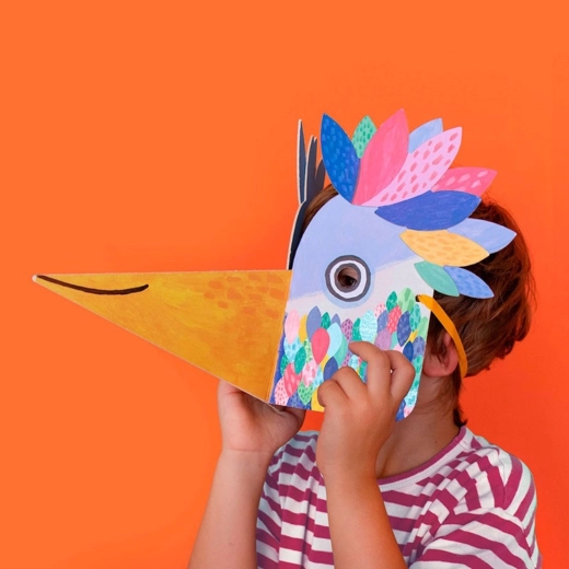 LONDJI maska z nalepkami Be Wild! Bird