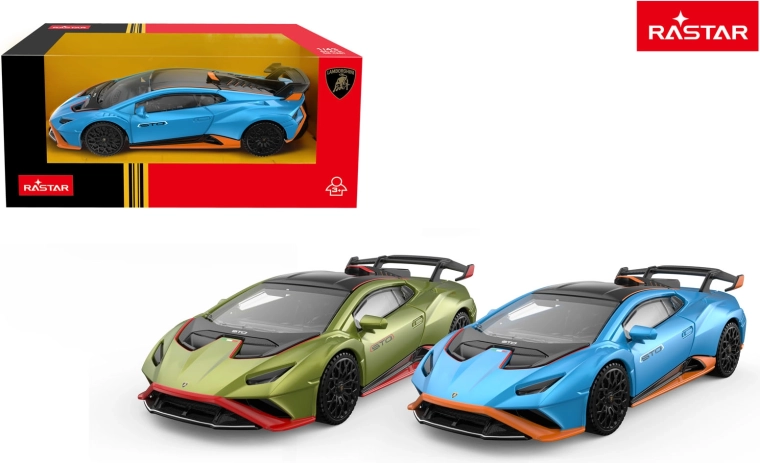Model avtomobila Lamborghini Huracan STO Rastar 1:43 zelen - 1 kos
