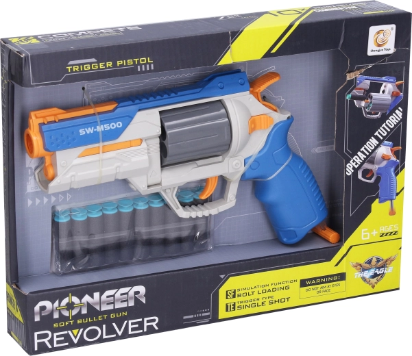 Revolver Pioneer – pištola s penastimi naboji 25 cm