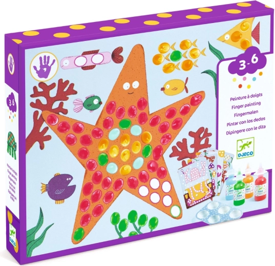 Djeco ustvarjalni komplet za prstno slikanje Dots and Fish