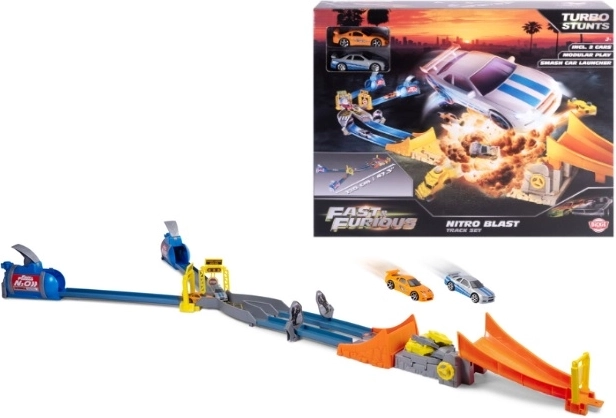 Dirkalna steza Fast & Furious Nitro Jump z 2 avtomobiloma