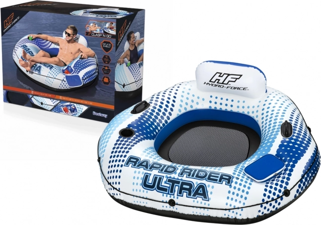 Napihljiv plavajoči naslanjač BESTWAY HYDRO-FORCE RAPID RIDER ULTRA 165 × 148 cm