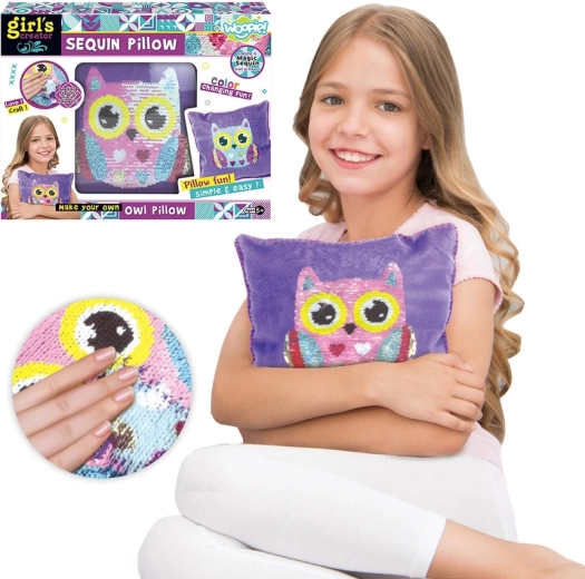 Woopie Art & Fun ustvarjalni komplet za izdelavo blazine s sovo