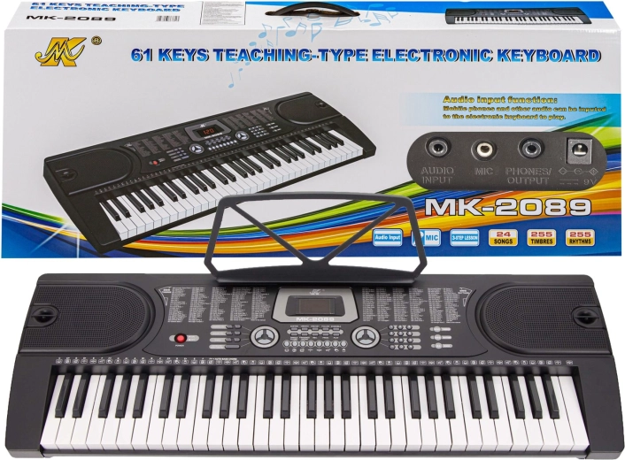 Elektronske klaviature MK-2089 s 61 tipkami in adapterjem
