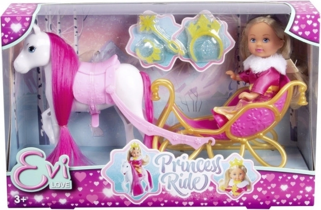 Láska Evi punčka Princeskina vožnja