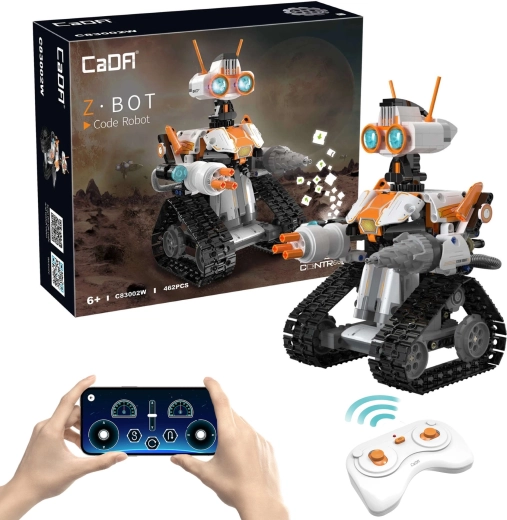 CaDA z.BOT kodni robot na daljinsko upravljanje z LED-lučmi