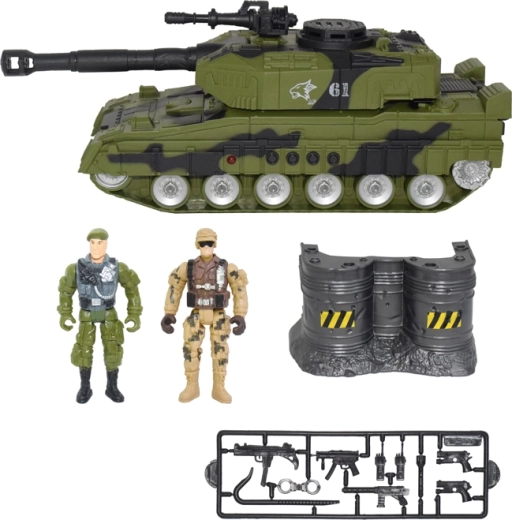 MAC TOYS vojaški tank z lučmi in zvokom