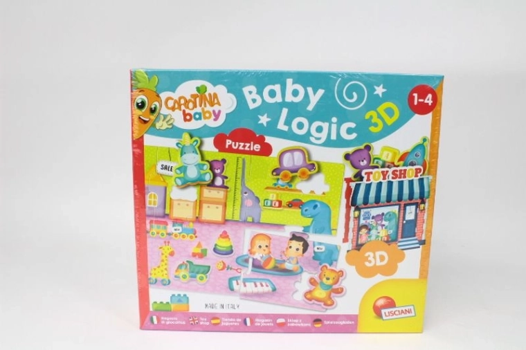 Lisciani Carotina baby logic 3D sestavljanka za najmlajše
