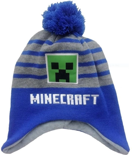 Kapa Minecraft sivo-modra