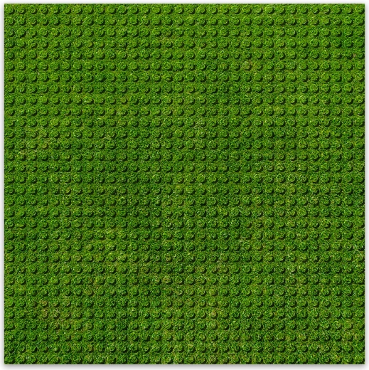 BRIXIES Plus dizajnerska gradbena podloga trava 25,5 x 25,5 cm