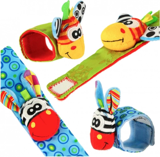 Zapestni ropotuljici za dojenčke – set 2 kos