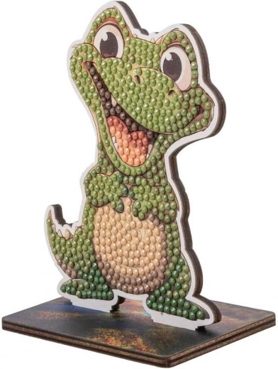 Diamantno slikanje CRYSTAL ART – aligator 3D stojalo