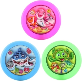 Leteči krožnik z motivom morskih živali 23 cm