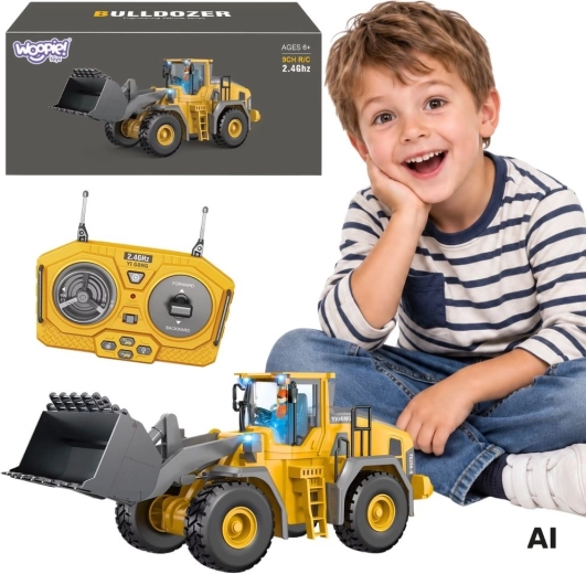WOOPIE Remote-Controlled Construction Loader with Sound and Lights
