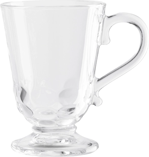 Altom Design Siena stekleni vrček na peclju 320 ml, dekor Korale