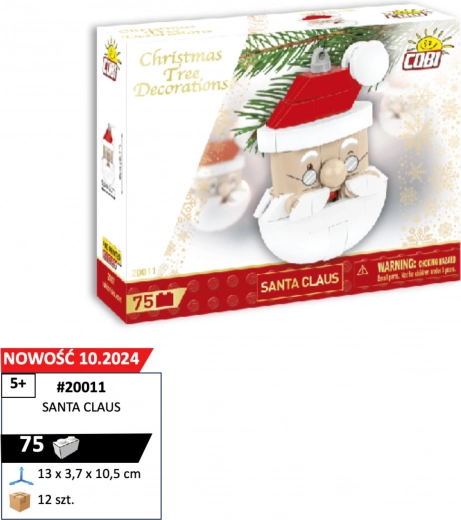 Cobi Building Set Santa Claus Christmas Ornament