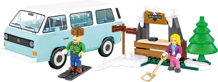 Iconic VW T3 in a retro winter atmosphere