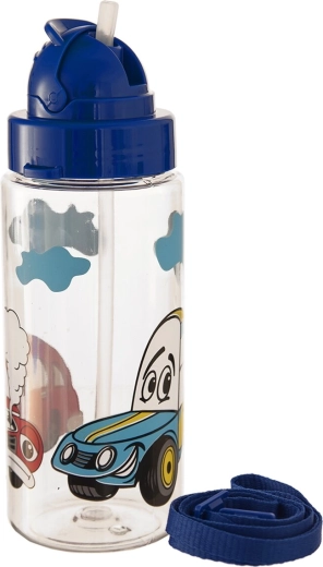 Otroška tritanova steklenička s slamico avto 0,5 l