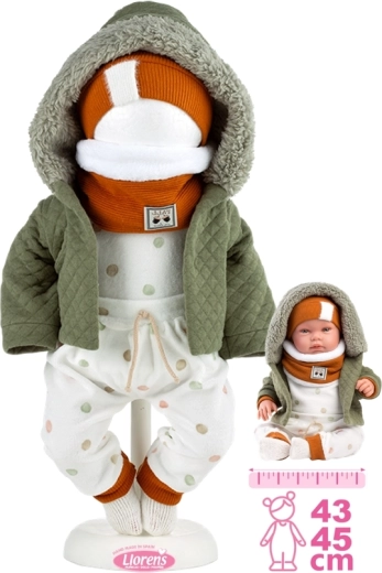 Oblačilo za punčko New Born 43–45 cm – 6-delni komplet