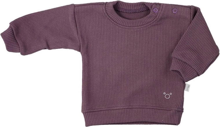 Dojenčka majica z dolgimi rokavi koala pure, vijolična