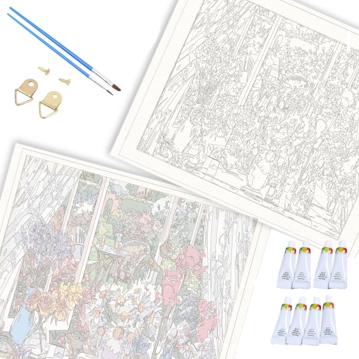 Napeto na lesenem blind okviru