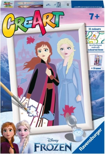 CreArt Disney Ledeno kraljestvo – Sestri za vedno slikanje po številkah