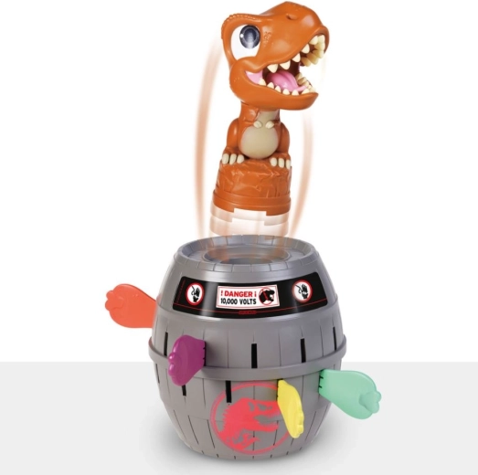 Colorful pieces and dinosaur design