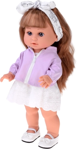 Eleganten outfit s čipko in jaknico