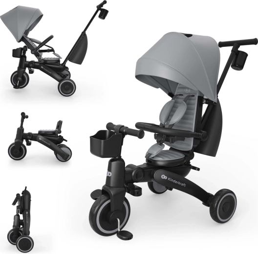 Kinderkraft tricikel Jazz 3 siv