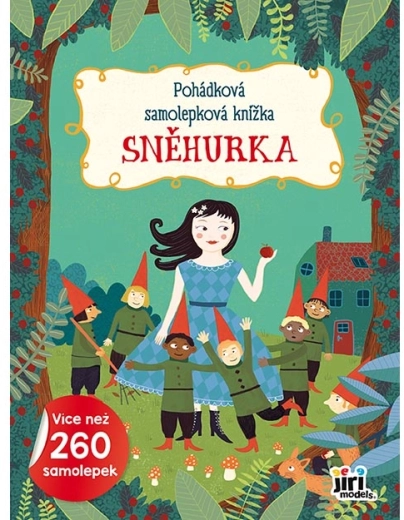 Pravljična knjiga z nalepkami Sneguljčica