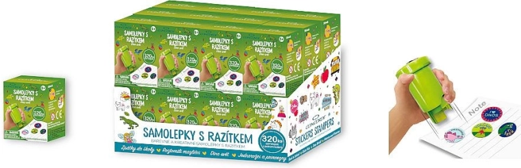 Nalepke z žigom CONCORDE Dino svet – set 320 kos